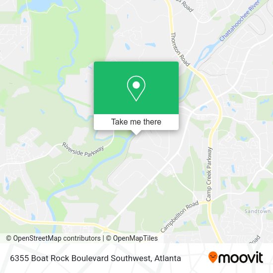 Mapa de 6355 Boat Rock Boulevard Southwest
