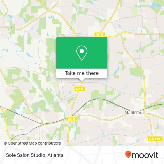 Mapa de Sole Salon Studio