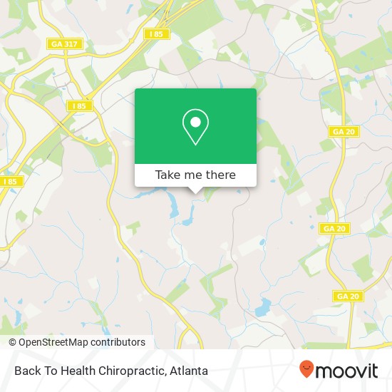 Mapa de Back To Health Chiropractic