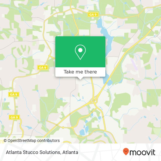 Mapa de Atlanta Stucco Solutions