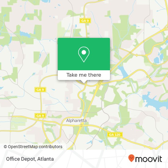 Office Depot map