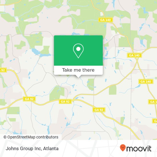 Johns Group Inc map