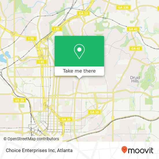 Choice Enterprises Inc map