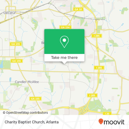 Mapa de Charity Baptist Church