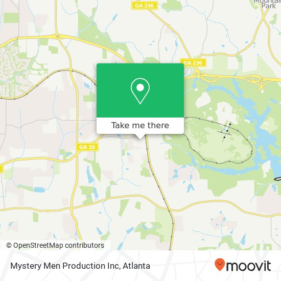 Mapa de Mystery Men Production Inc