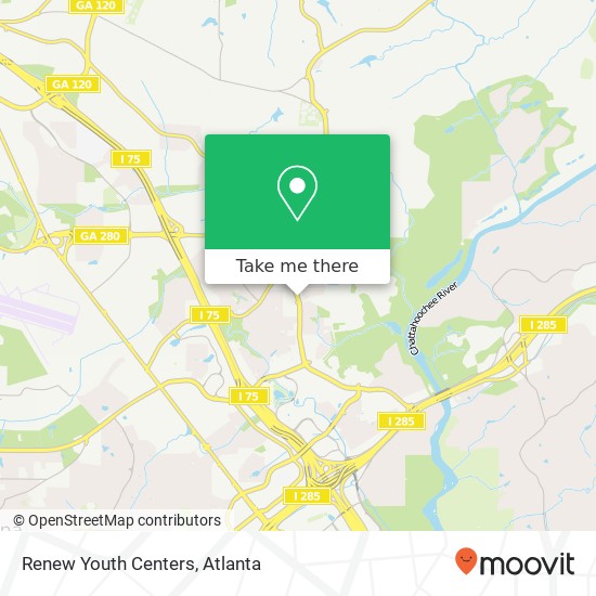 Renew Youth Centers map