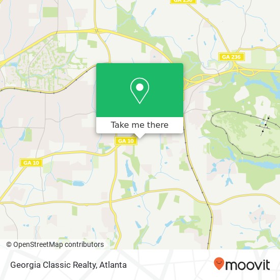 Georgia Classic Realty map