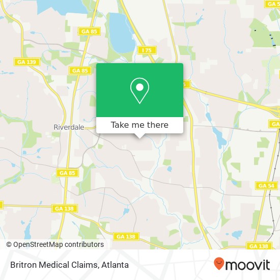 Mapa de Britron Medical Claims