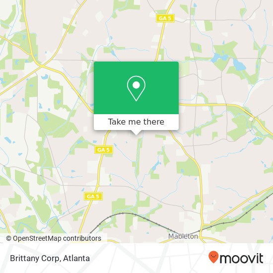 Mapa de Brittany Corp