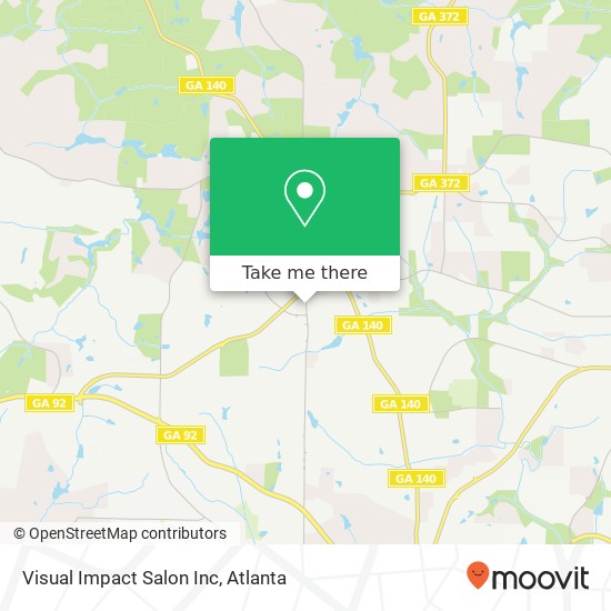 Visual Impact Salon Inc map