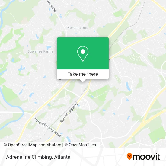 Mapa de Adrenaline Climbing