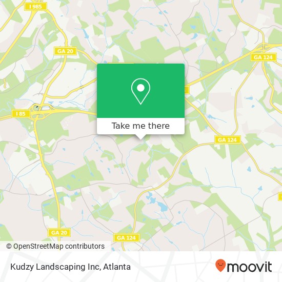 Kudzy Landscaping Inc map