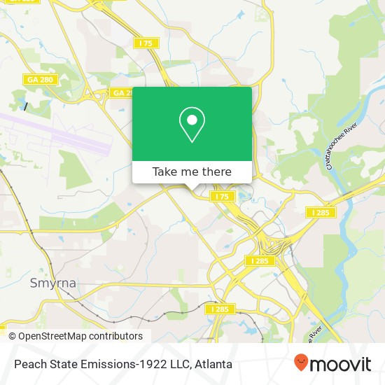 Mapa de Peach State Emissions-1922 LLC