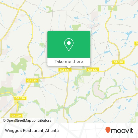 Mapa de Winggos Restaurant