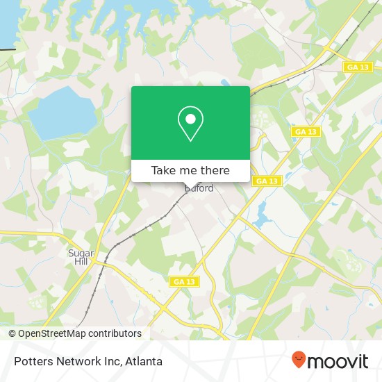 Potters Network Inc map