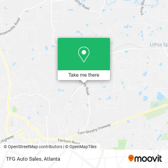 TFG Auto Sales map