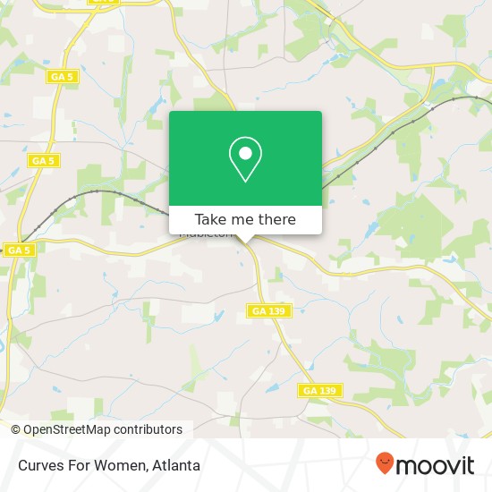 Curves For Women map