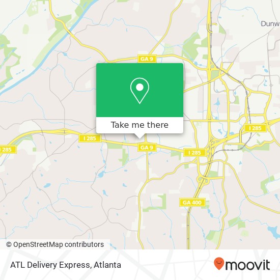 Mapa de ATL Delivery Express