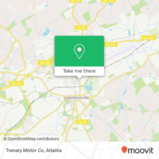 Trenary Motor Co map