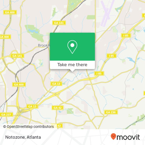 Notozone map