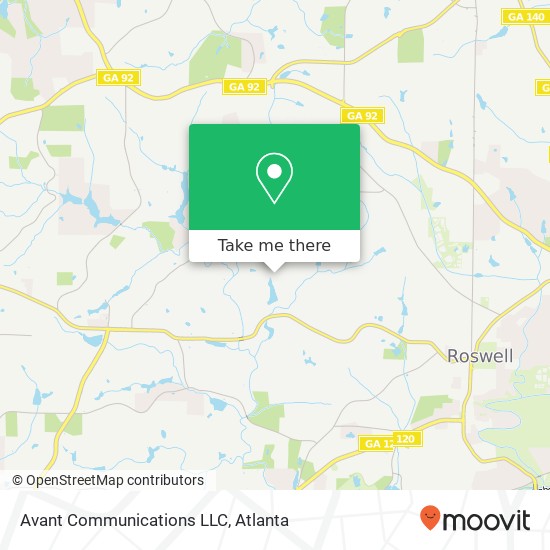 Mapa de Avant Communications LLC