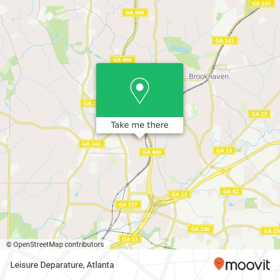 Mapa de Leisure Deparature