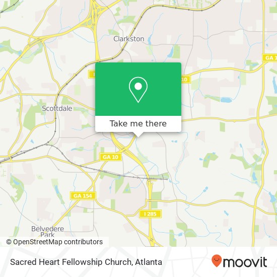 Sacred Heart Fellowship Church map