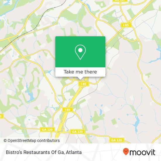 Mapa de Bistro's Restaurants Of Ga