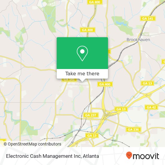 Electronic Cash Management Inc map