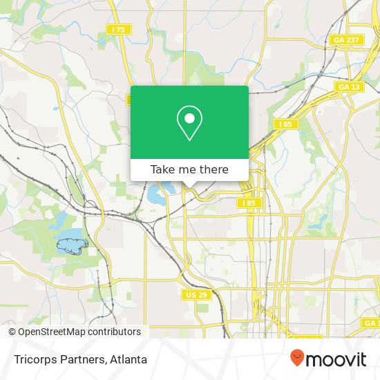 Tricorps Partners map