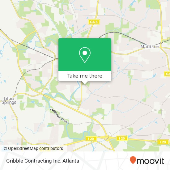 Gribble Contracting Inc map