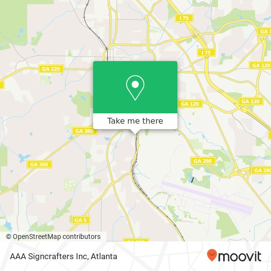 Mapa de AAA Signcrafters Inc