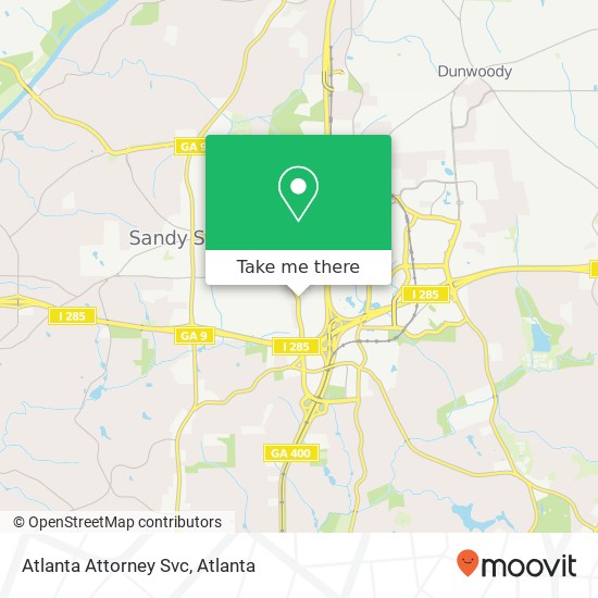 Atlanta Attorney Svc map