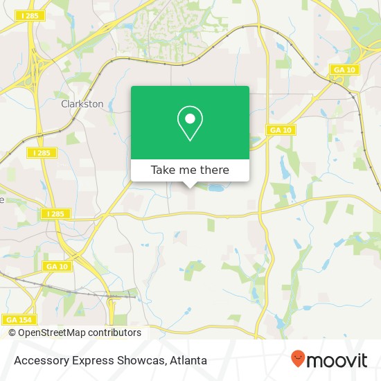 Mapa de Accessory Express Showcas