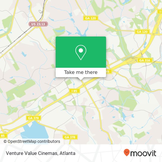 Venture Value Cinemas map