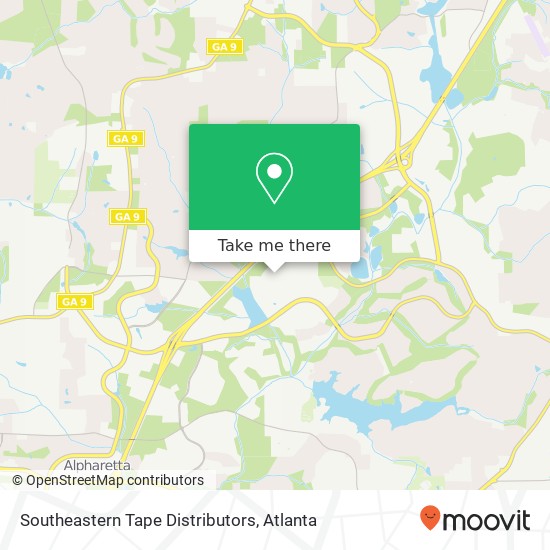 Southeastern Tape Distributors map