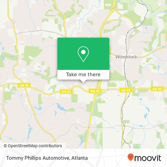 Tommy Phillips Automotive map