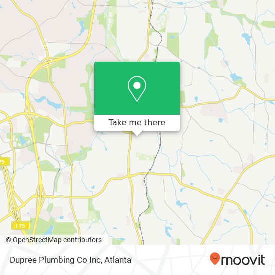 Mapa de Dupree Plumbing Co Inc