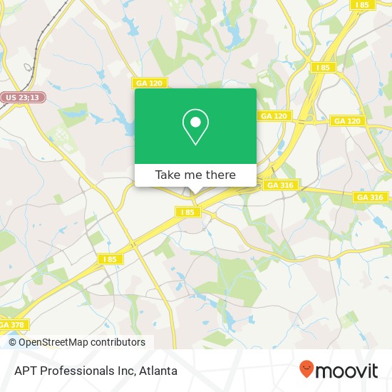 APT Professionals Inc map