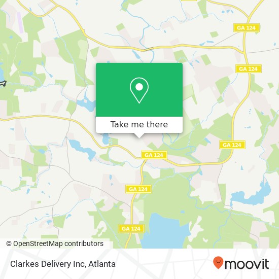 Clarkes Delivery Inc map