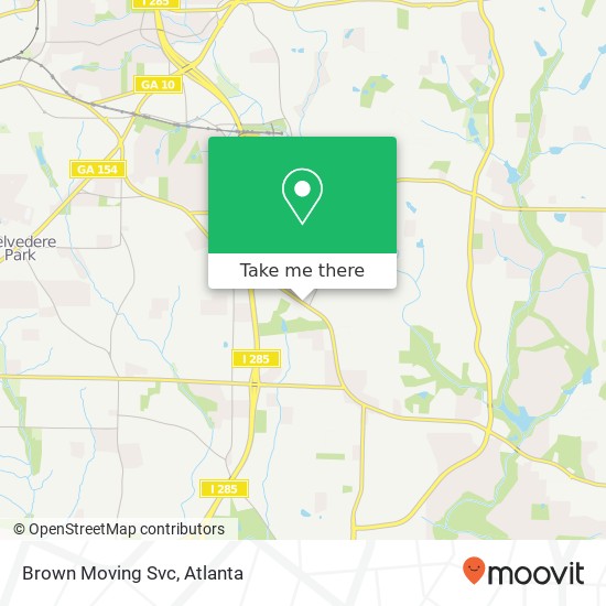 Brown Moving Svc map