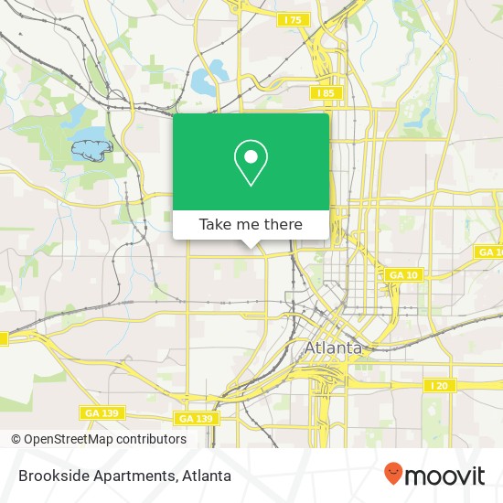 Mapa de Brookside Apartments