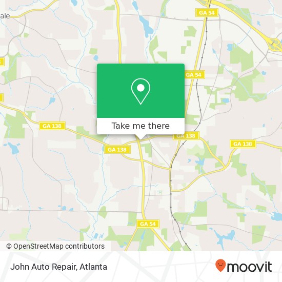 John Auto Repair map