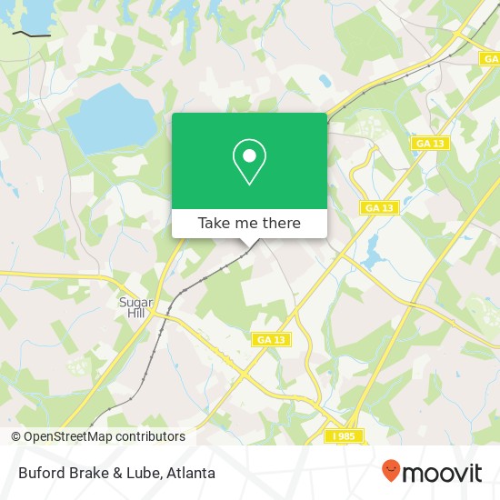 Mapa de Buford Brake & Lube