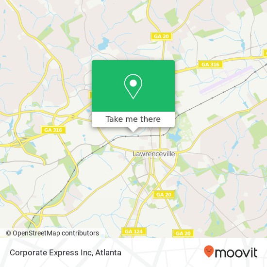 Corporate Express Inc map