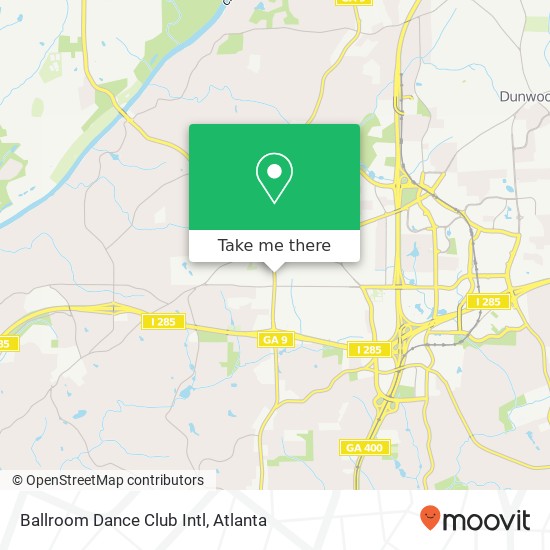 Mapa de Ballroom Dance Club Intl