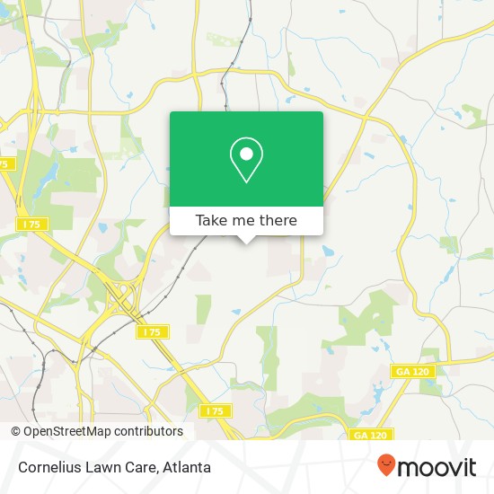 Mapa de Cornelius Lawn Care