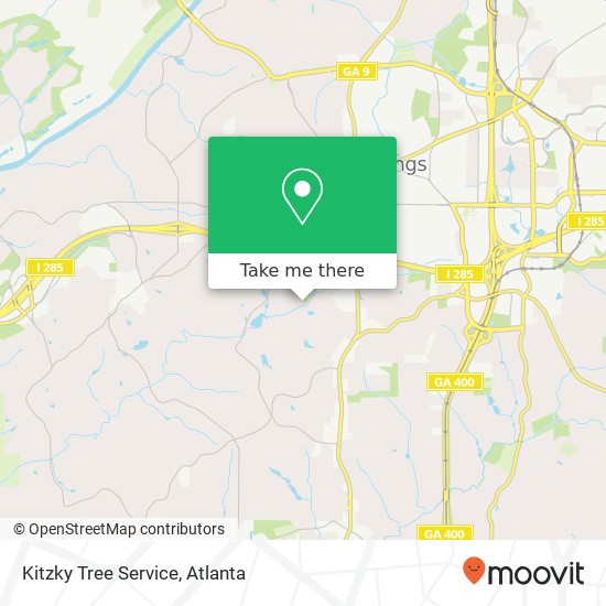 Kitzky Tree Service map