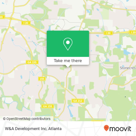 W&A Development Inc map