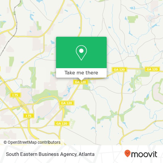 South Eastern Business Agency map